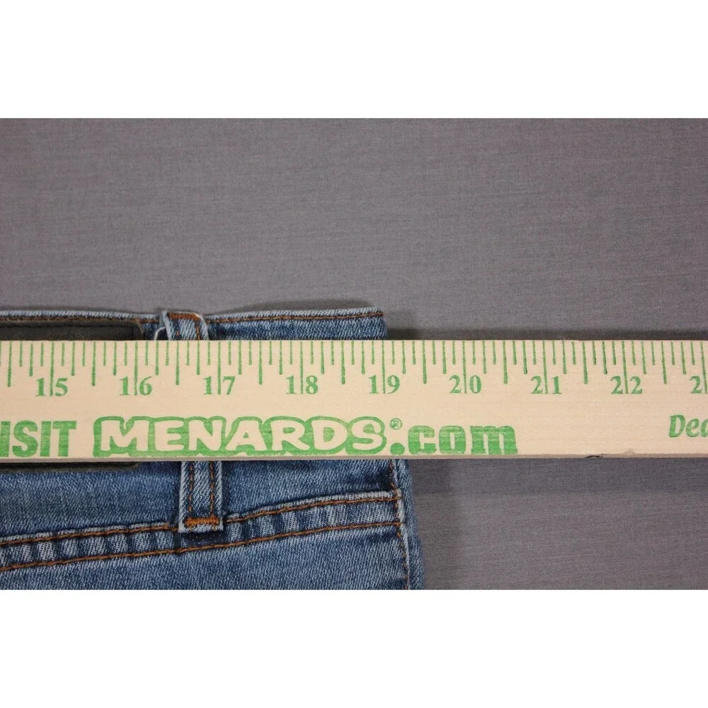 Hudson Byron Straight Jeans Mens Blue Straight Leg Denim Distressed 38